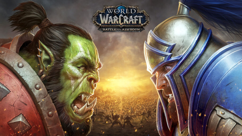 World of Warcraft Battle for Azeroth Key Art 2 Orc v Human